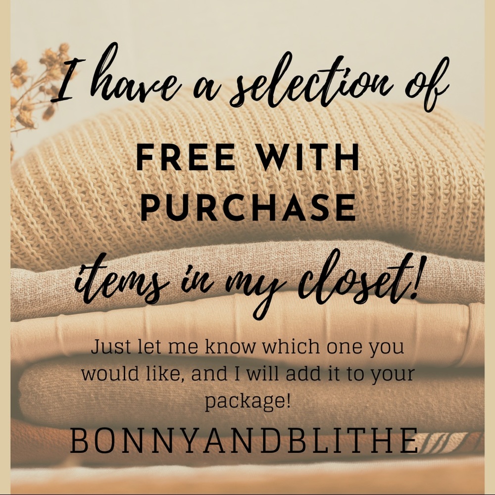 I Have Free With Purchase Items!